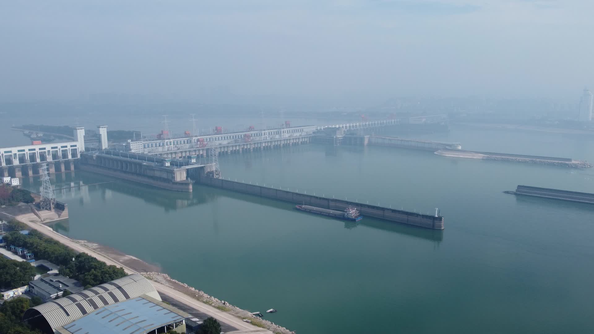 湖北宜昌市点军区自然航拍视频的预览图
