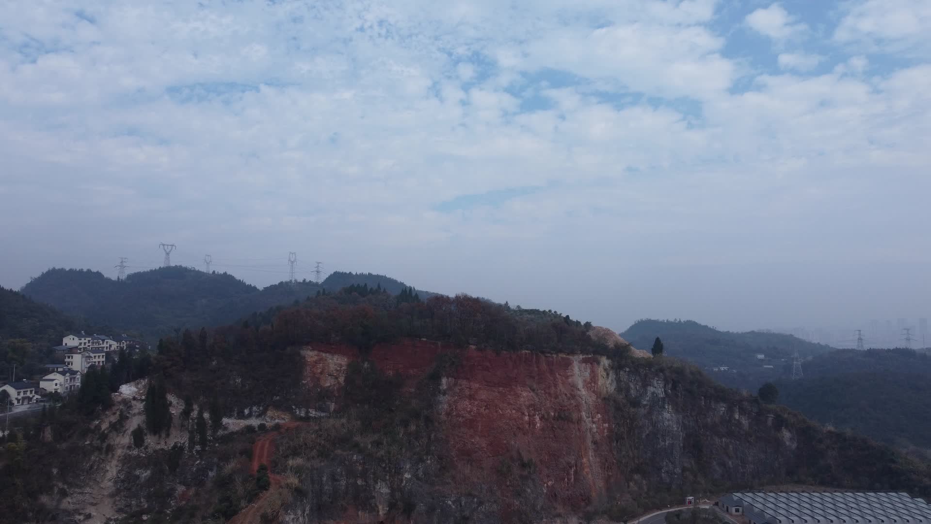 湖北宜昌市自然风景航拍视频的预览图