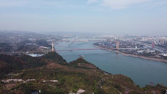 湖北宜昌市自然风景区航拍视频的预览图