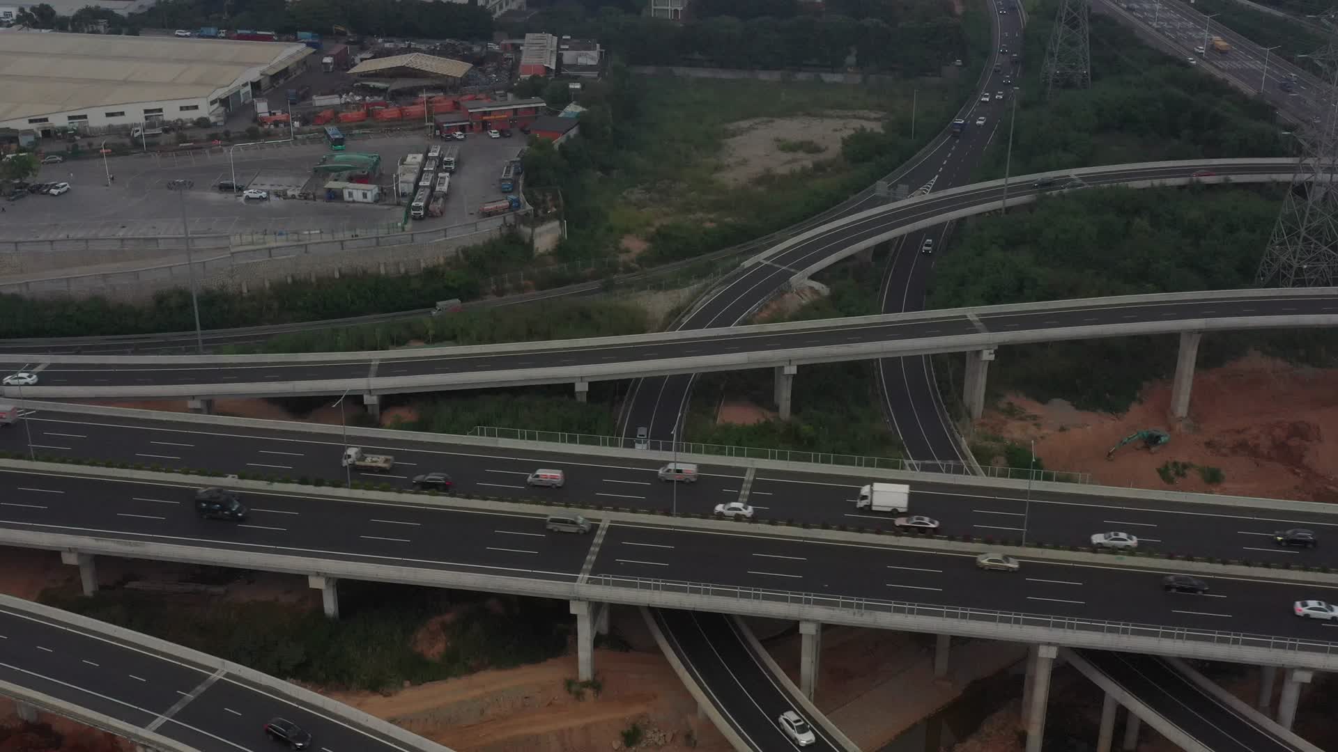 深圳立交桥航拍视频视频的预览图