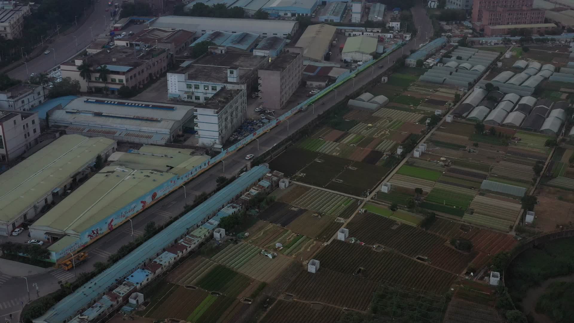 深圳农业区航拍视频视频的预览图