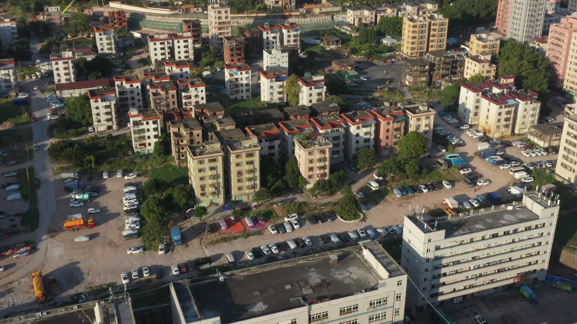 深圳居民住宅区航拍视频视频的预览图