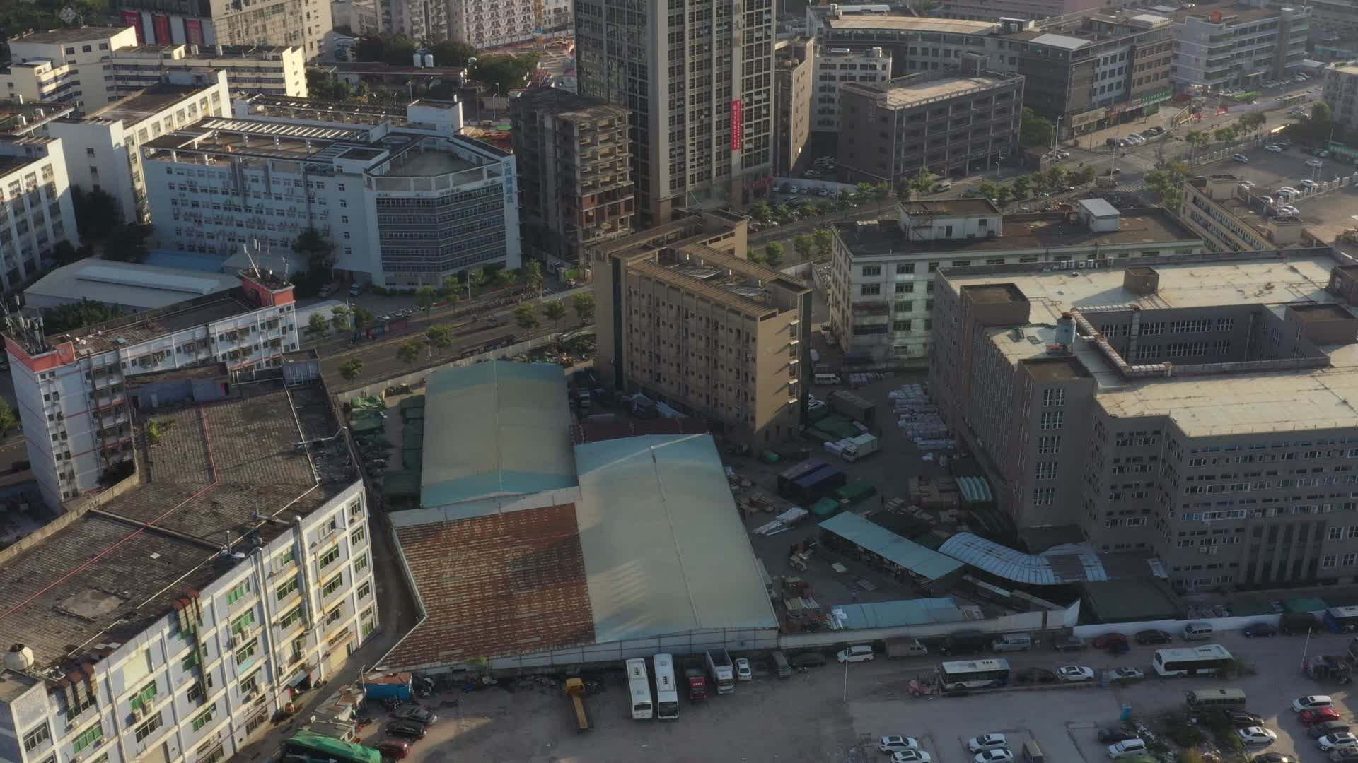 深圳居民住宅区航拍视频视频的预览图