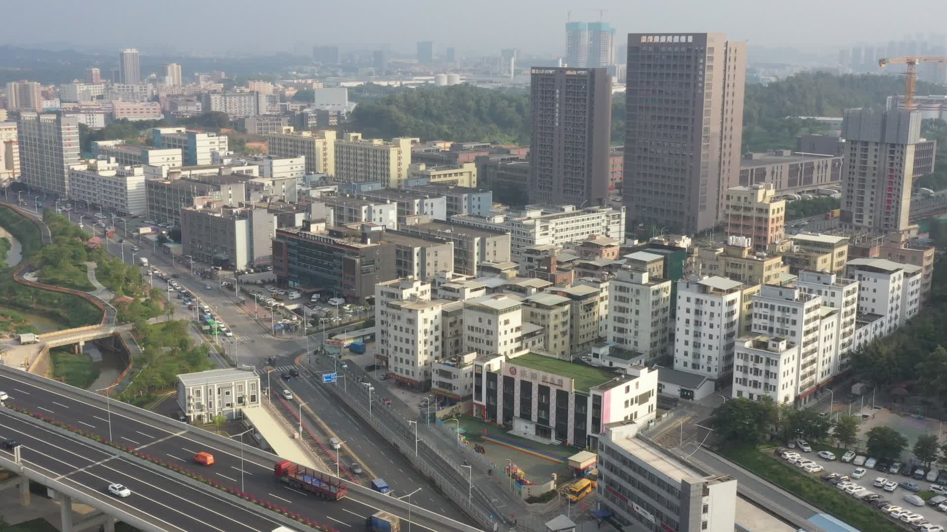 深圳城市建筑航拍视频视频的预览图