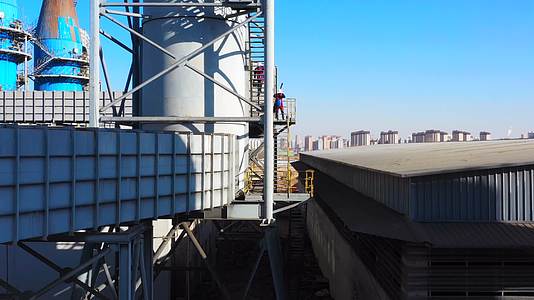 工业工厂排气塔除尘塔冷却塔碳排放碳中和视频的预览图