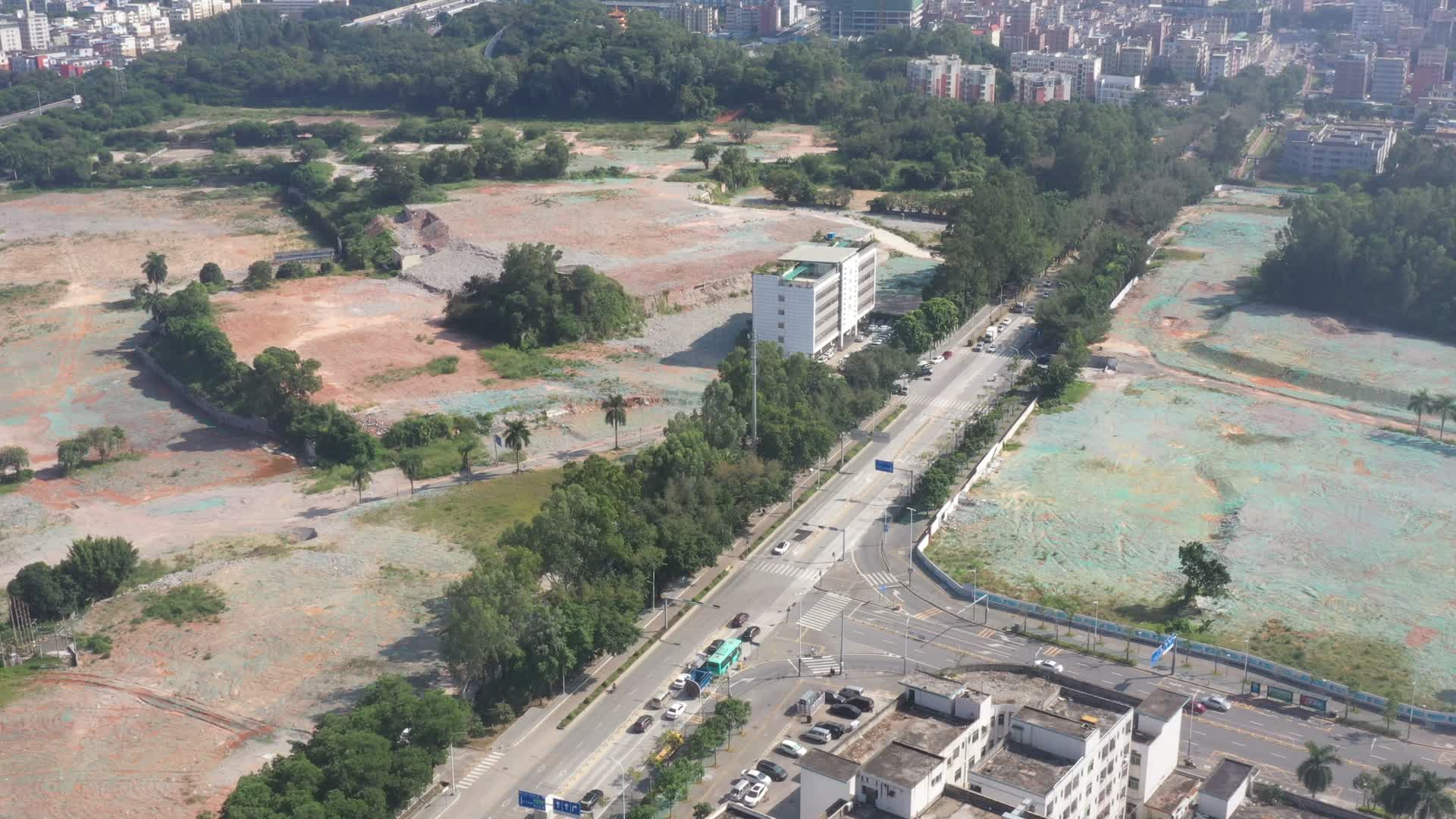 深圳龙华施工建筑工地航拍视频的预览图