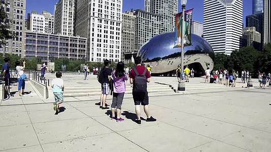 美国芝加哥千禧公园源代码拍摄地视频的预览图
