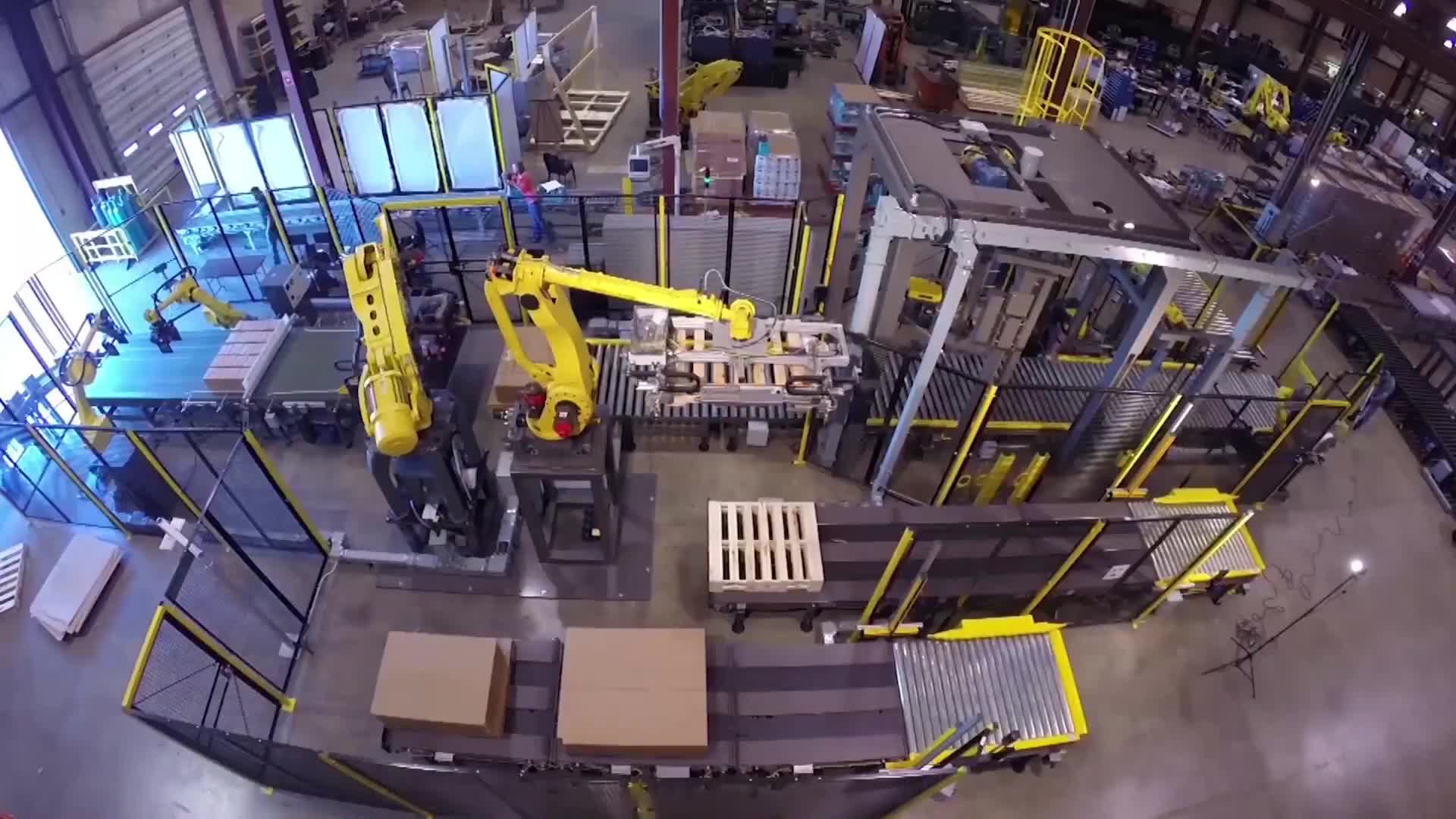 智能无人流水线工厂实拍视频的预览图