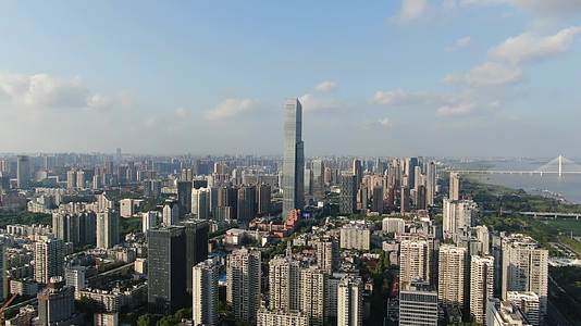 武汉城市风光高楼建筑航拍视频的预览图