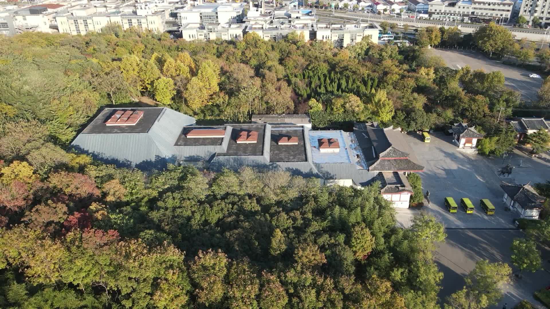 航拍江苏徐州汉文化园4A景区视频的预览图