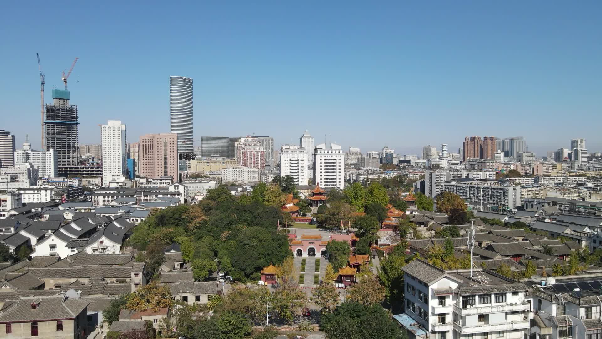 航拍江苏徐州马戏台旅游景区视频的预览图