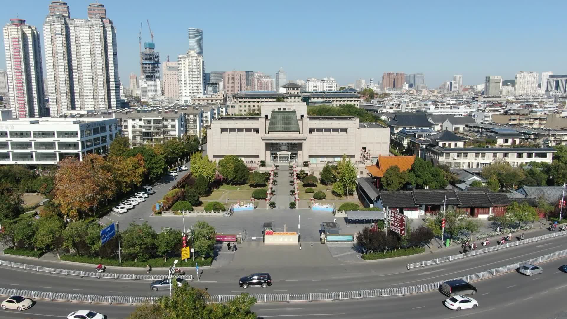 航拍江苏徐州博物馆视频的预览图