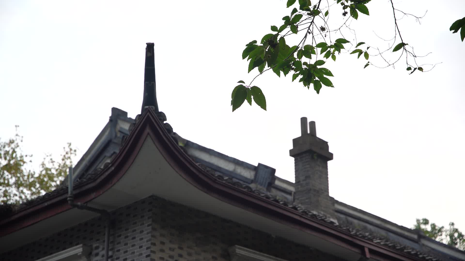 浙江杭州西湖隐庐建筑视频的预览图