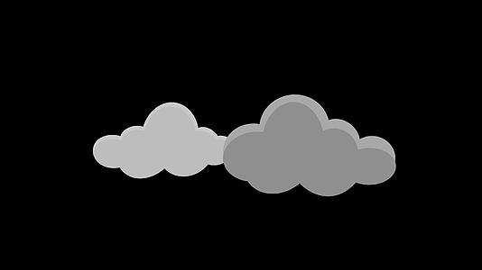 云朵乌云动画视频的预览图