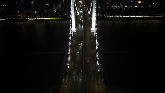 航拍福建福州鼓山大桥夜景视频的预览图