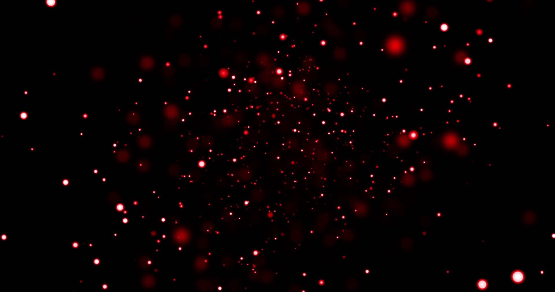 4K红色粒子发射冲向屏幕视频循环视频的预览图