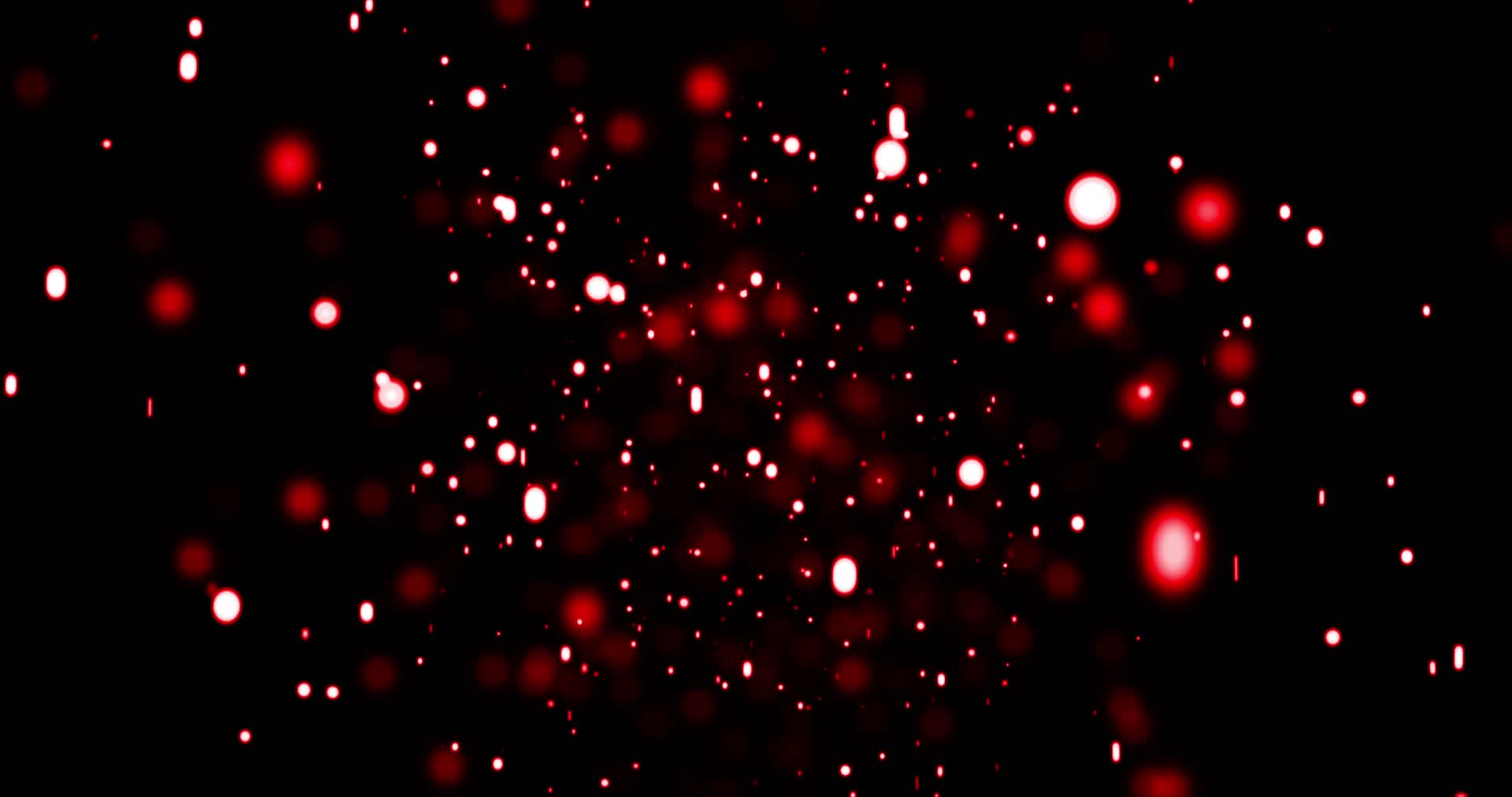 4K红色粒子下落视频循环2视频的预览图