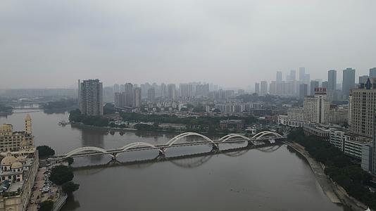 福建福州闽江解放大桥航拍视频的预览图