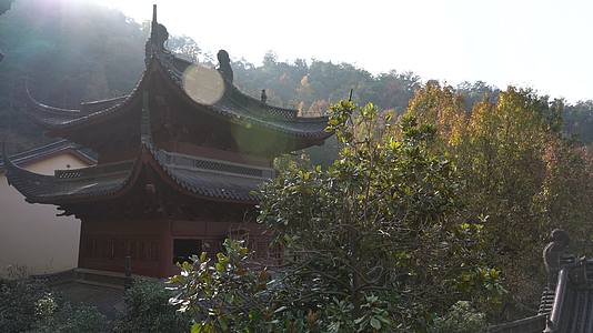 浙江杭州北高峰法华寺风景4K实拍视频的预览图