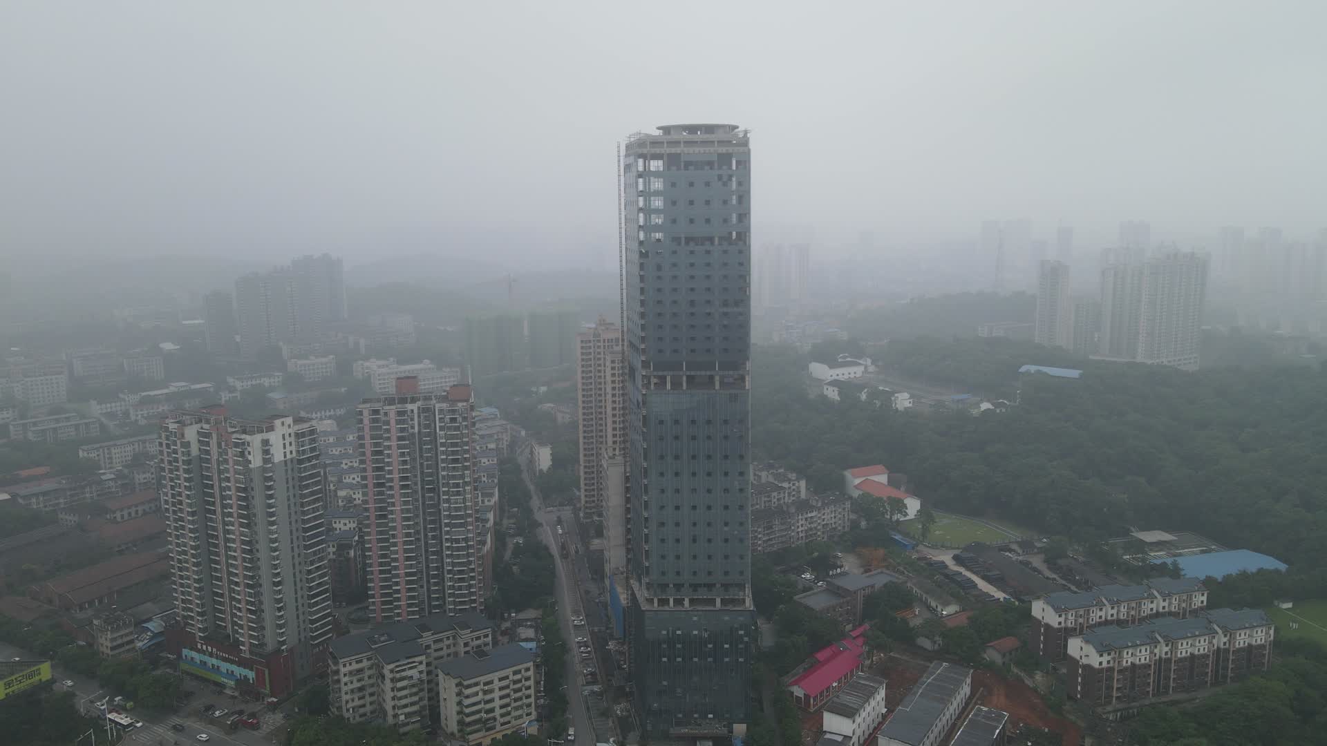 湖南衡阳第一高楼商务建筑视频的预览图