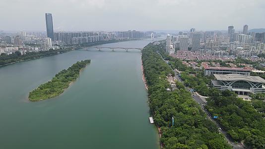 4K航拍广西柳州柳江萝卜洲视频的预览图