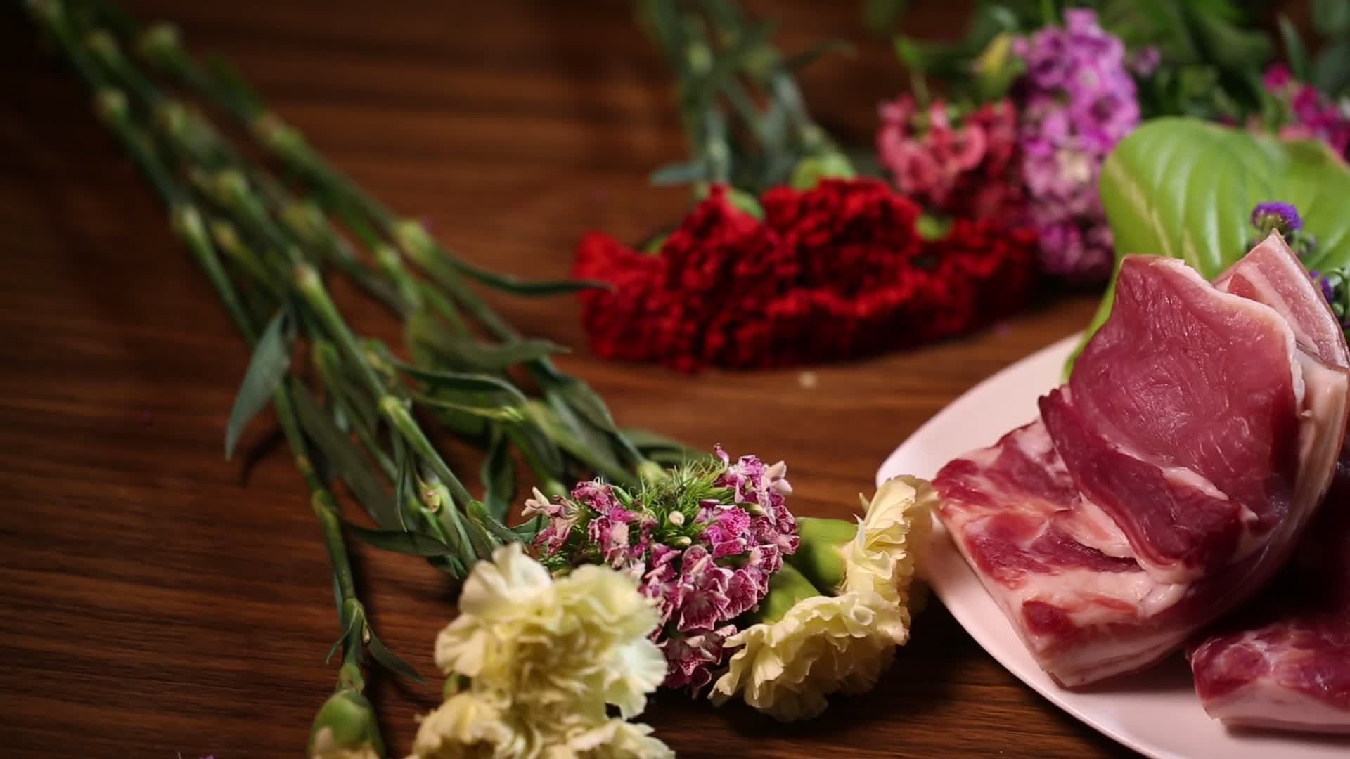 五花肉猪肉红肉视频的预览图