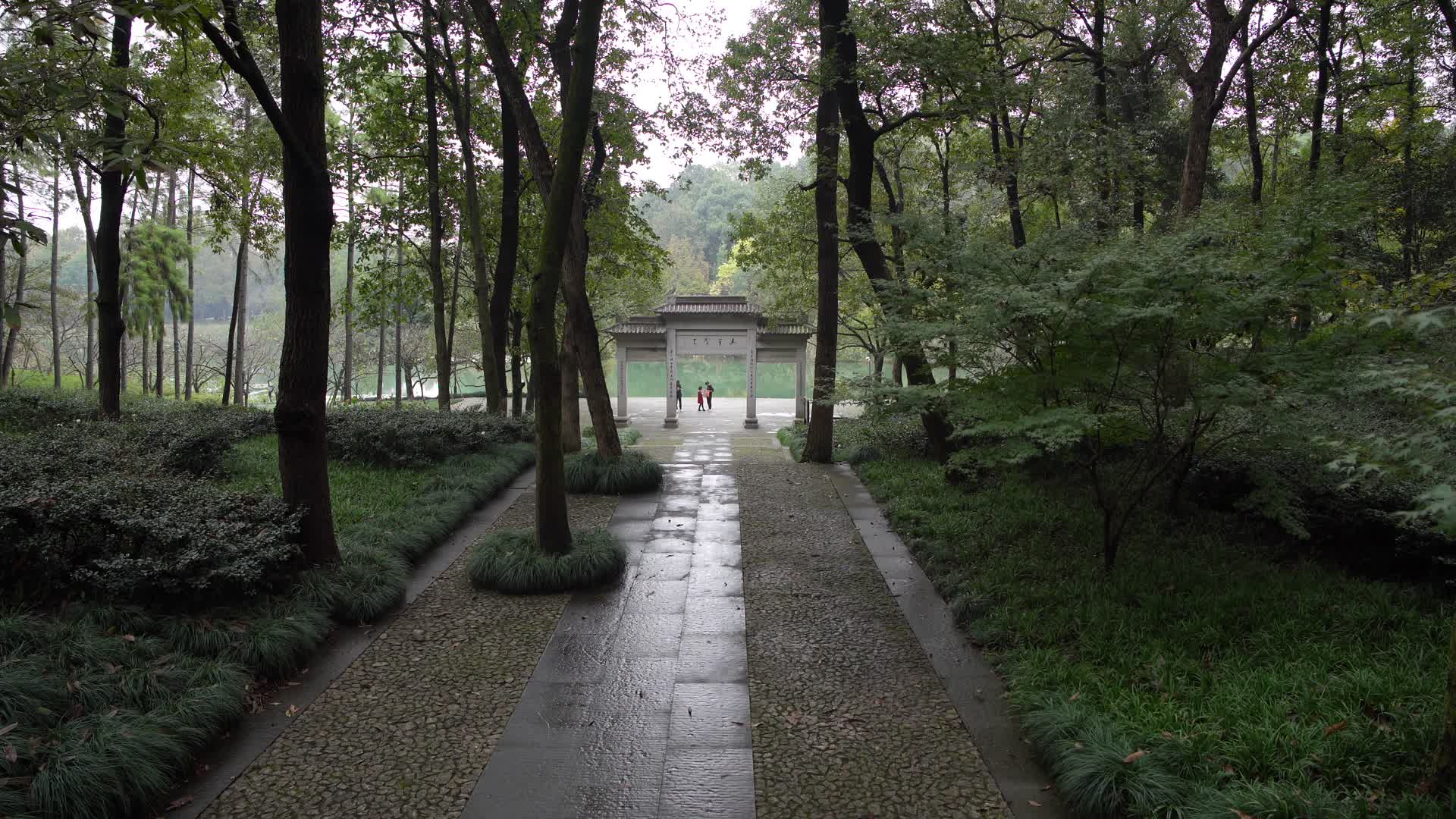 浙江杭州三台山景区于忠肃公祠4K视频视频的预览图