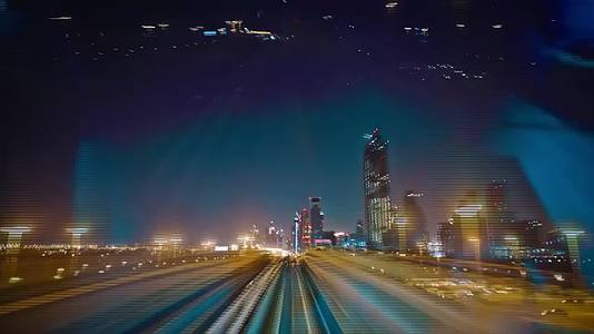 高清唯美城市夜景视频的预览图