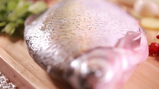 武昌鱼鲳鱼小头鱼海鲜视频的预览图