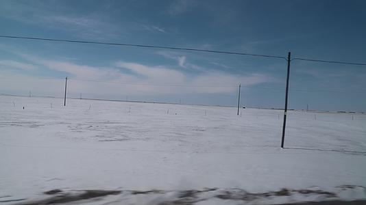 雪后呼伦贝尔草原视频的预览图