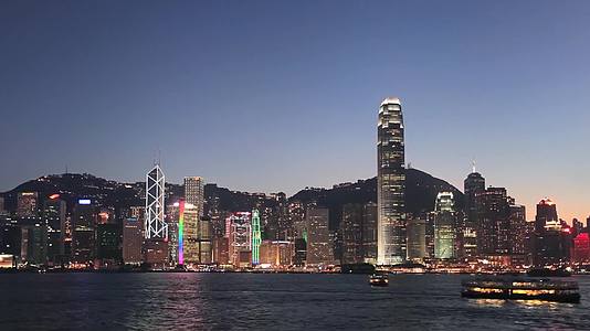 城市延时摄影香港视频的预览图