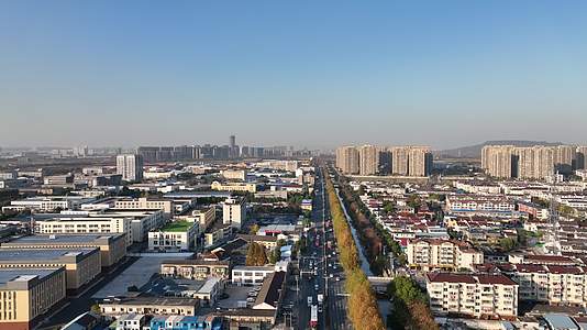 南京江宁秣陵城市大景建筑道路4K实拍视频视频的预览图