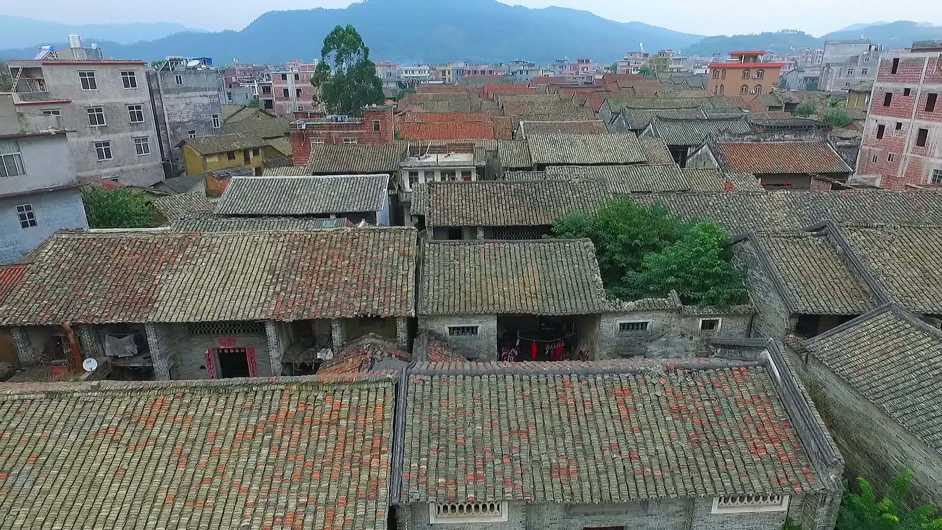 清代古建筑群瓦房视频的预览图