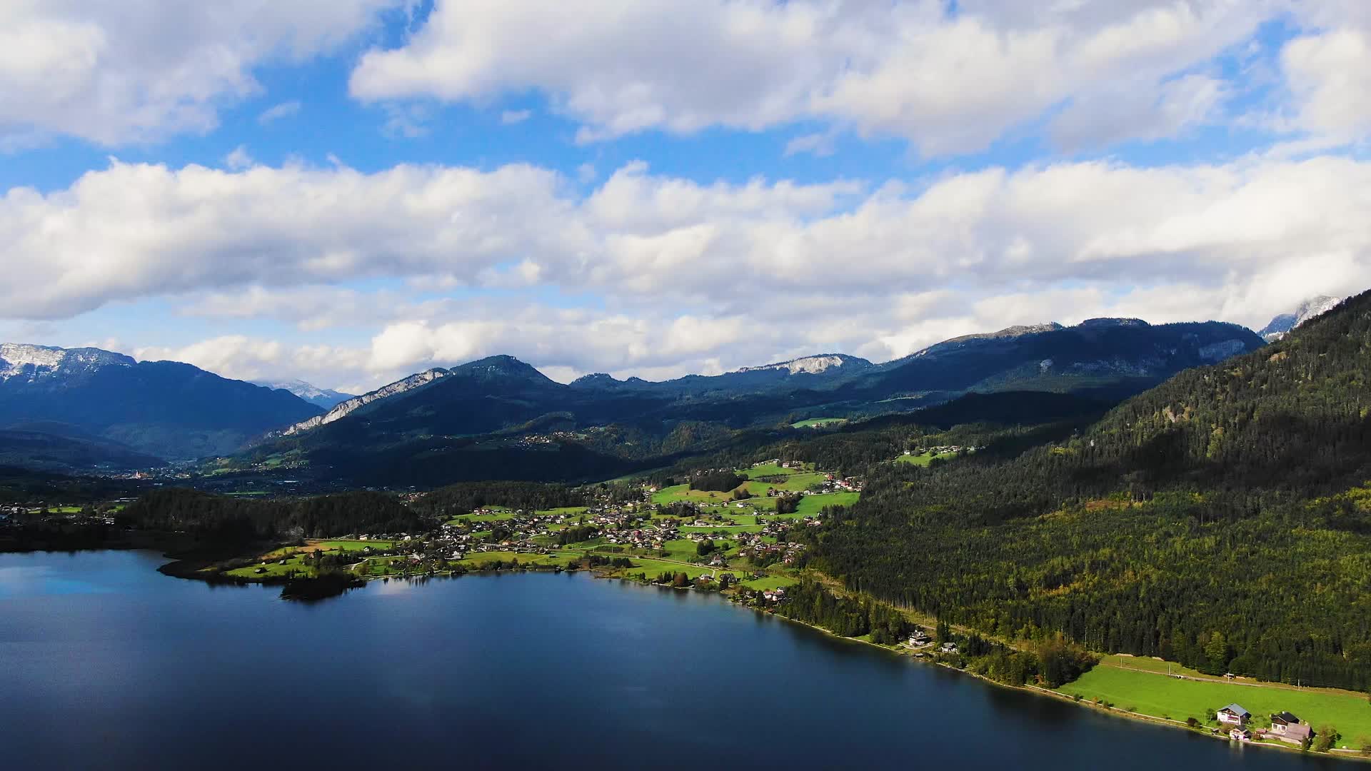 4K航拍阿尔卑斯山国王湖视频的预览图
