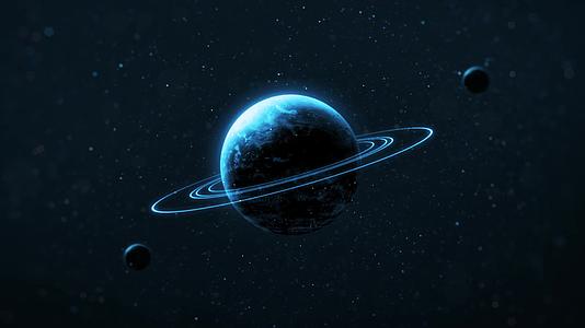 宇宙星空地球星球背景视频视频的预览图