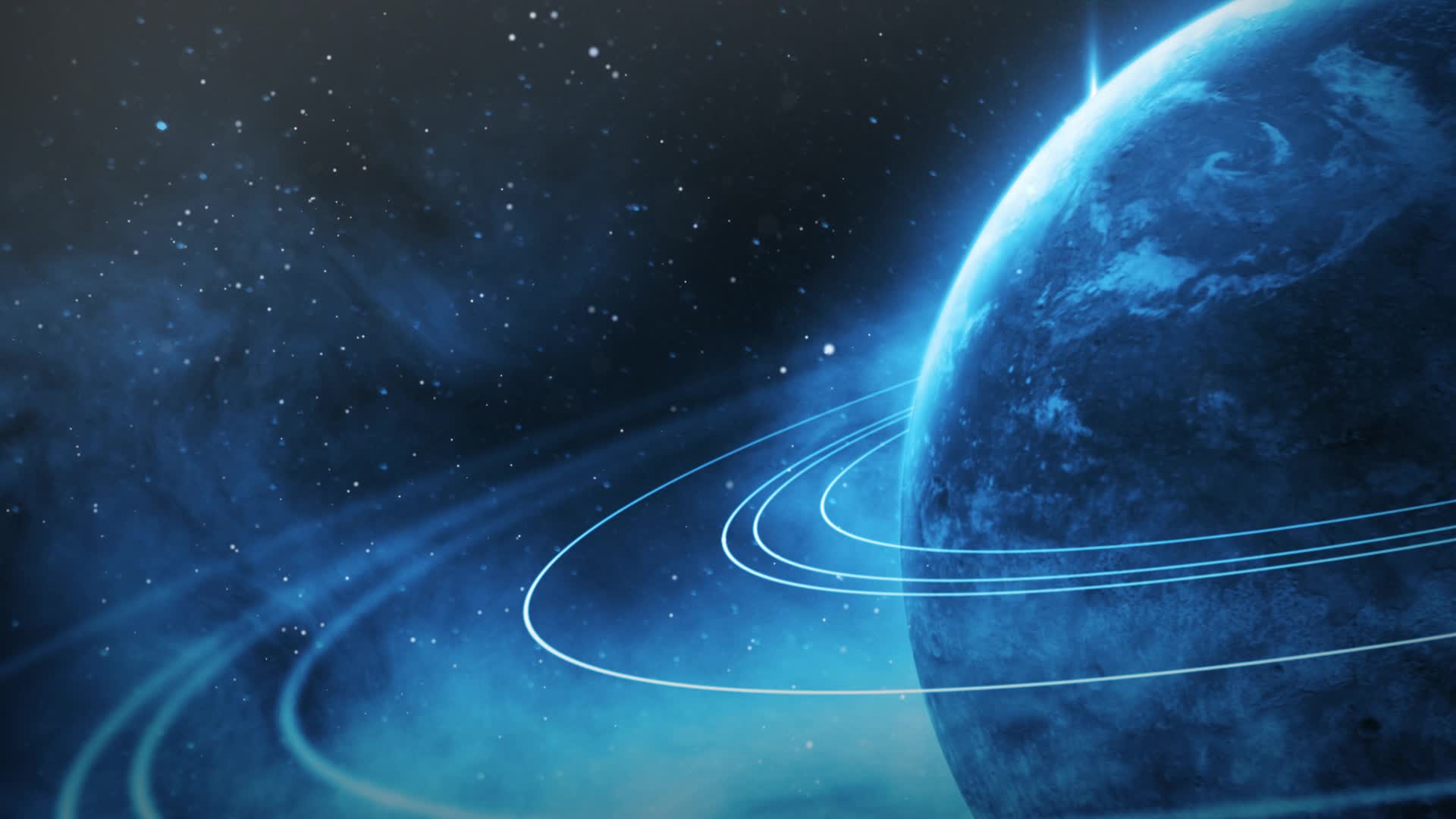 宇宙星空地球流星背景视频视频的预览图