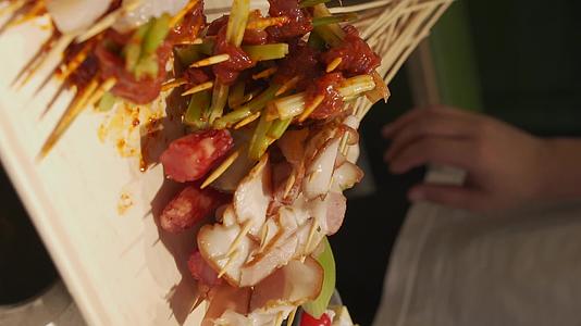 成都美食火锅串串香实拍菜品视频视频的预览图