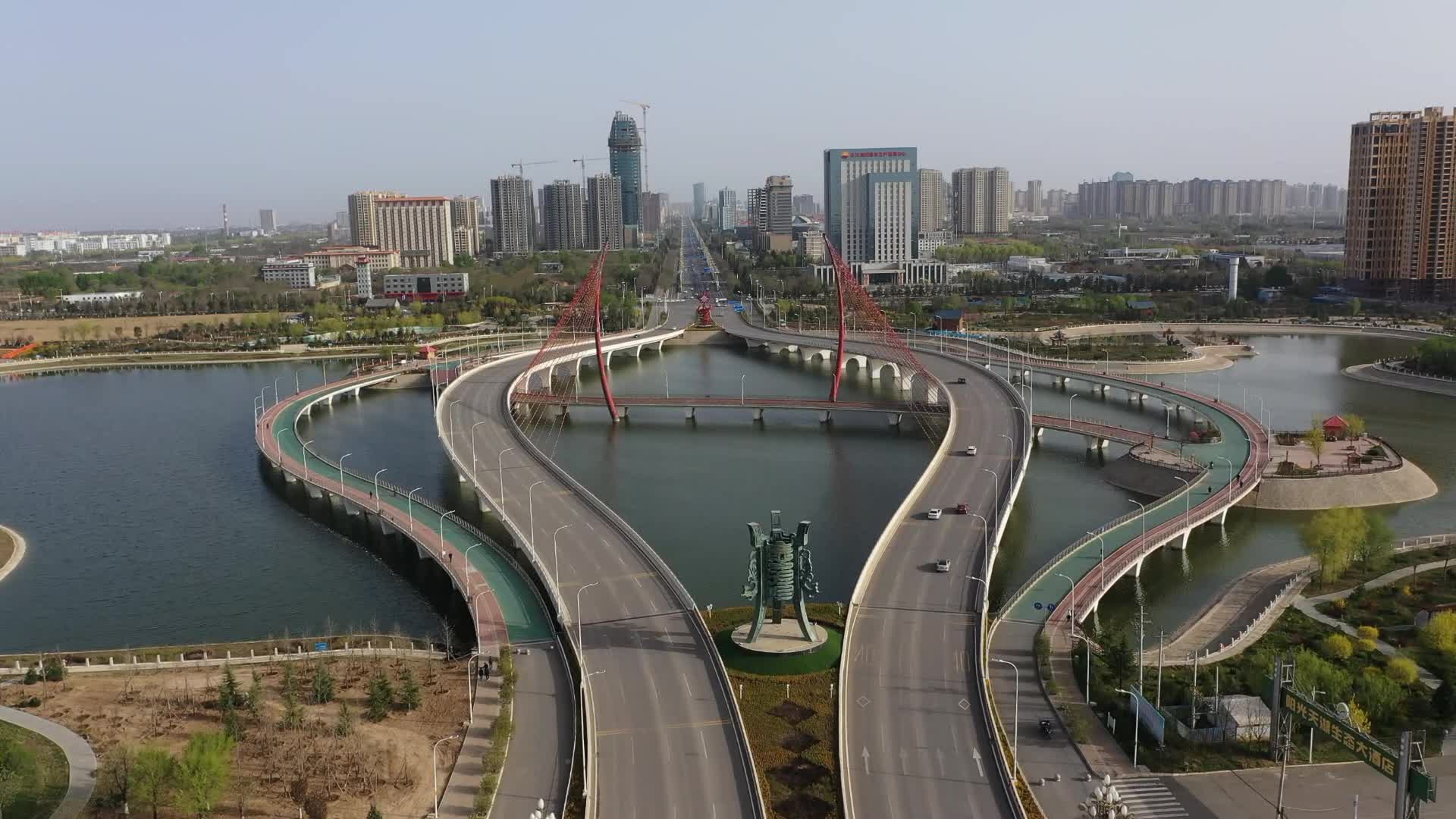 航拍彩虹桥1视频的预览图