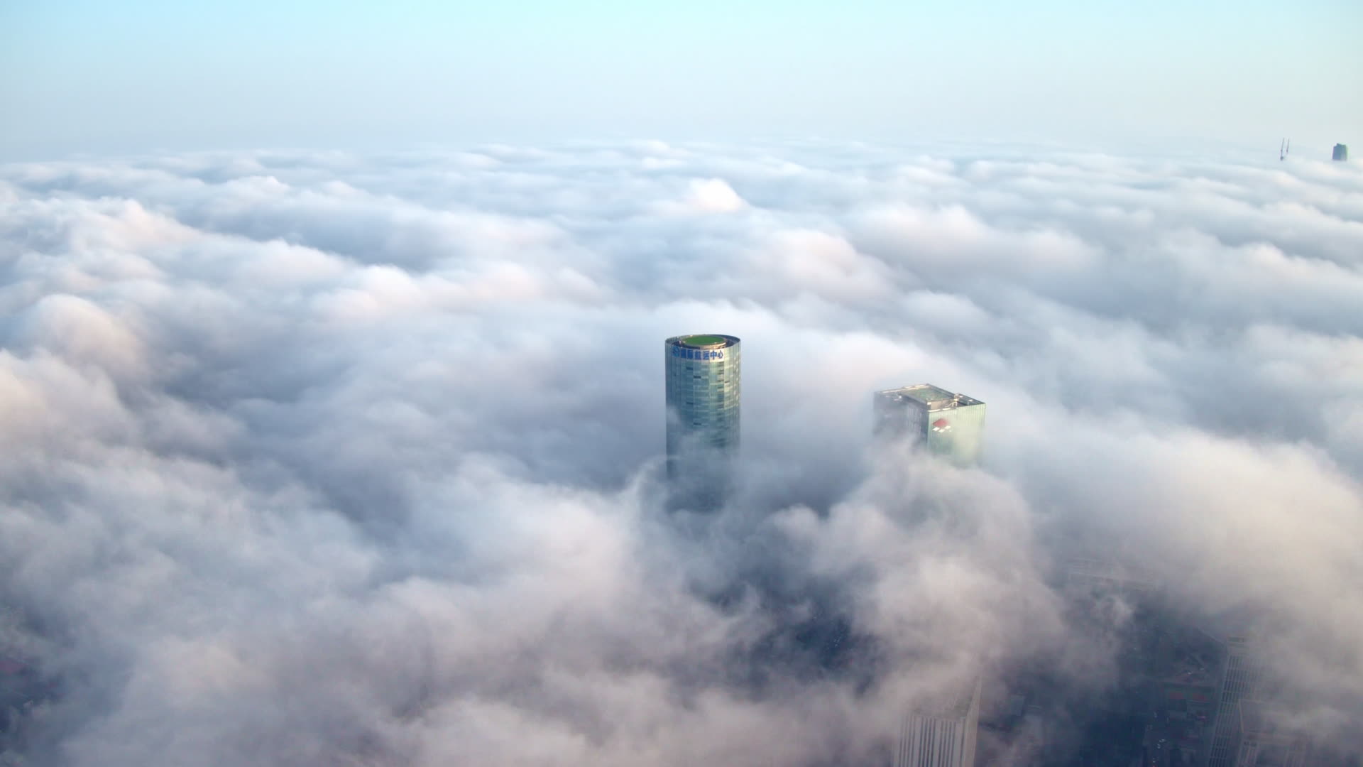 青岛国际航运中心平流雾视频的预览图