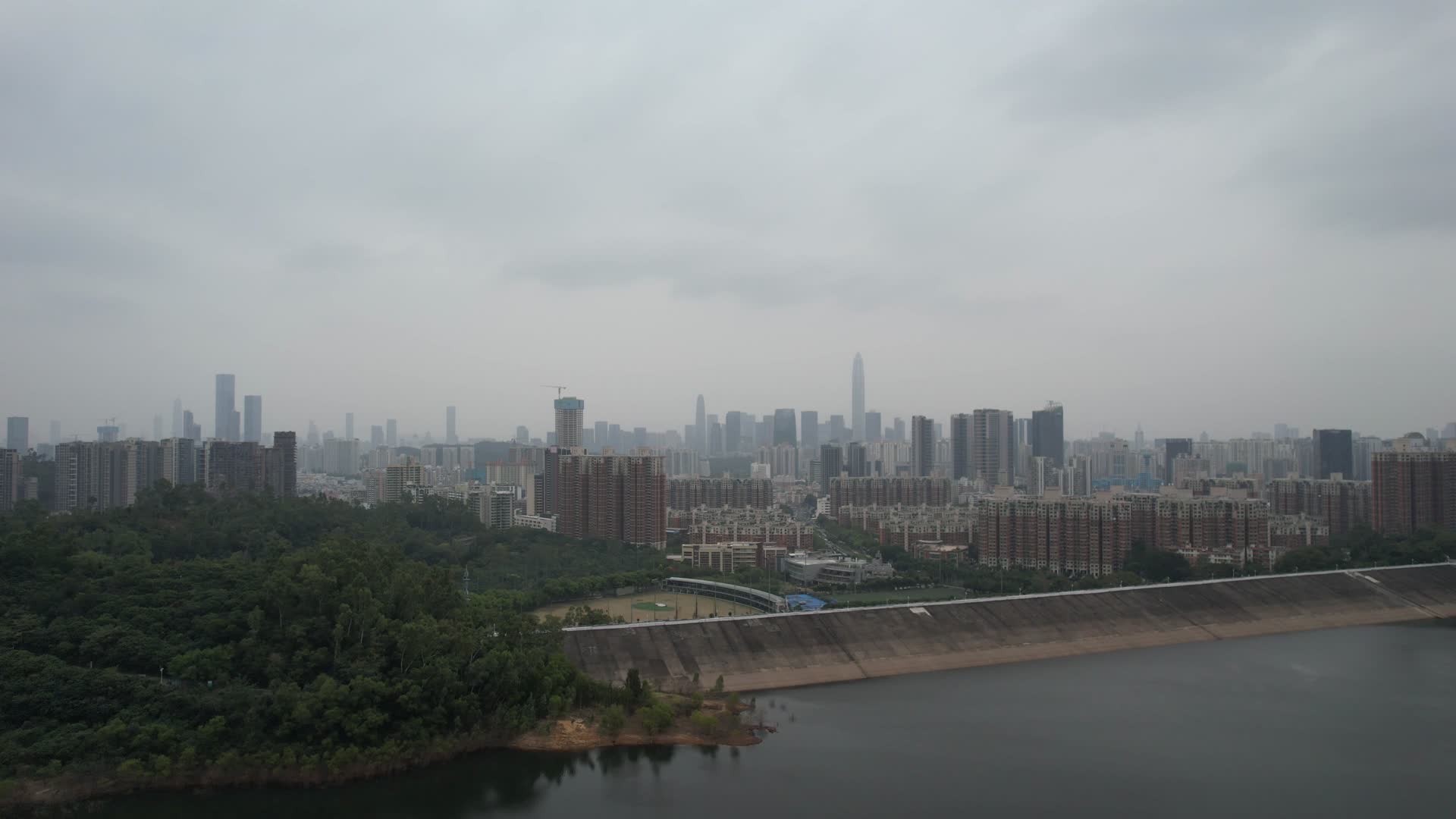 深圳福田梅林一村梅林水库视频的预览图