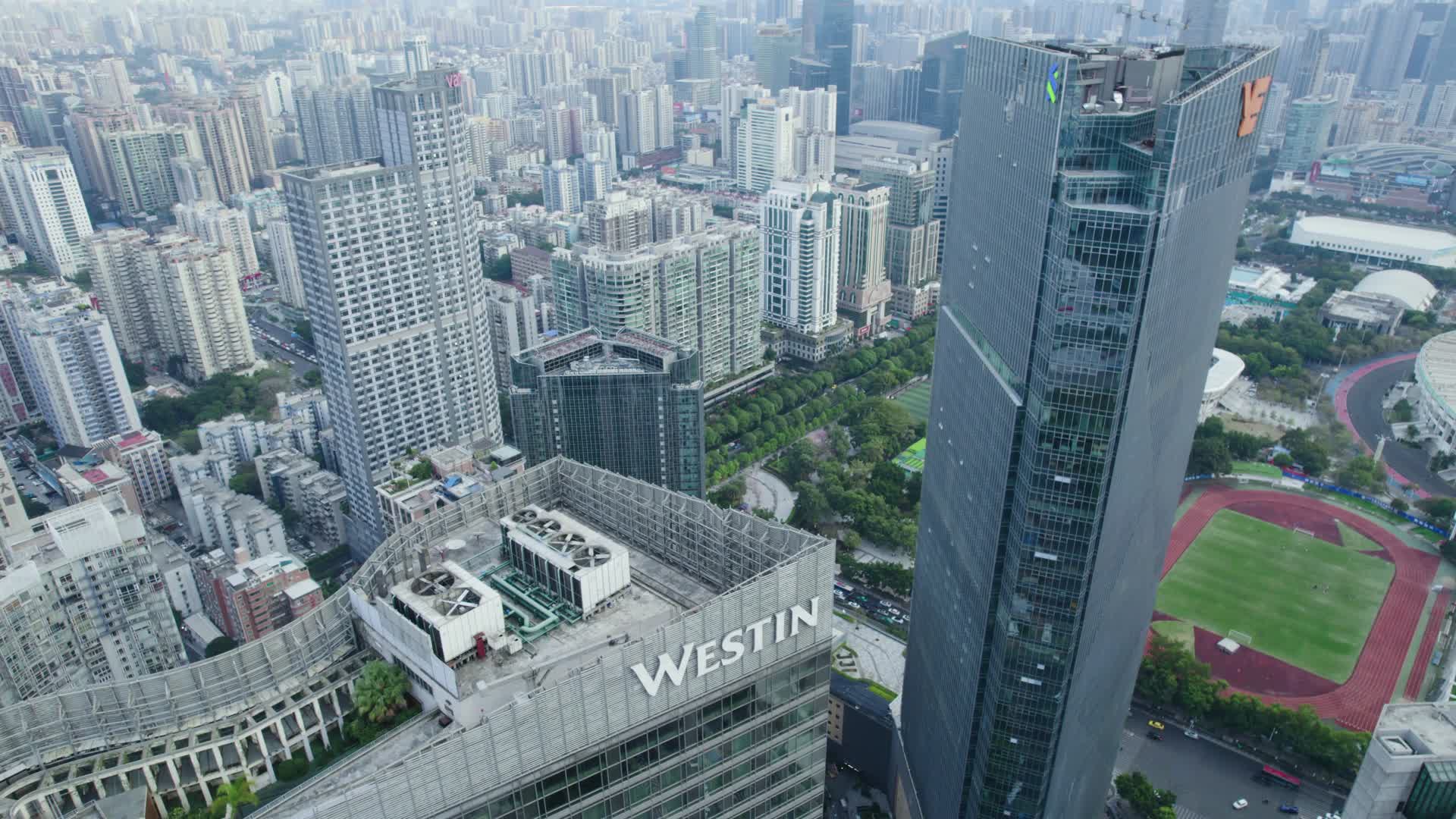 2022广州珠江新城天河体育馆中信广场视频的预览图