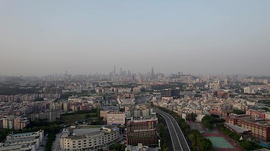 广州天河华南快速干线珠江新城视频的预览图
