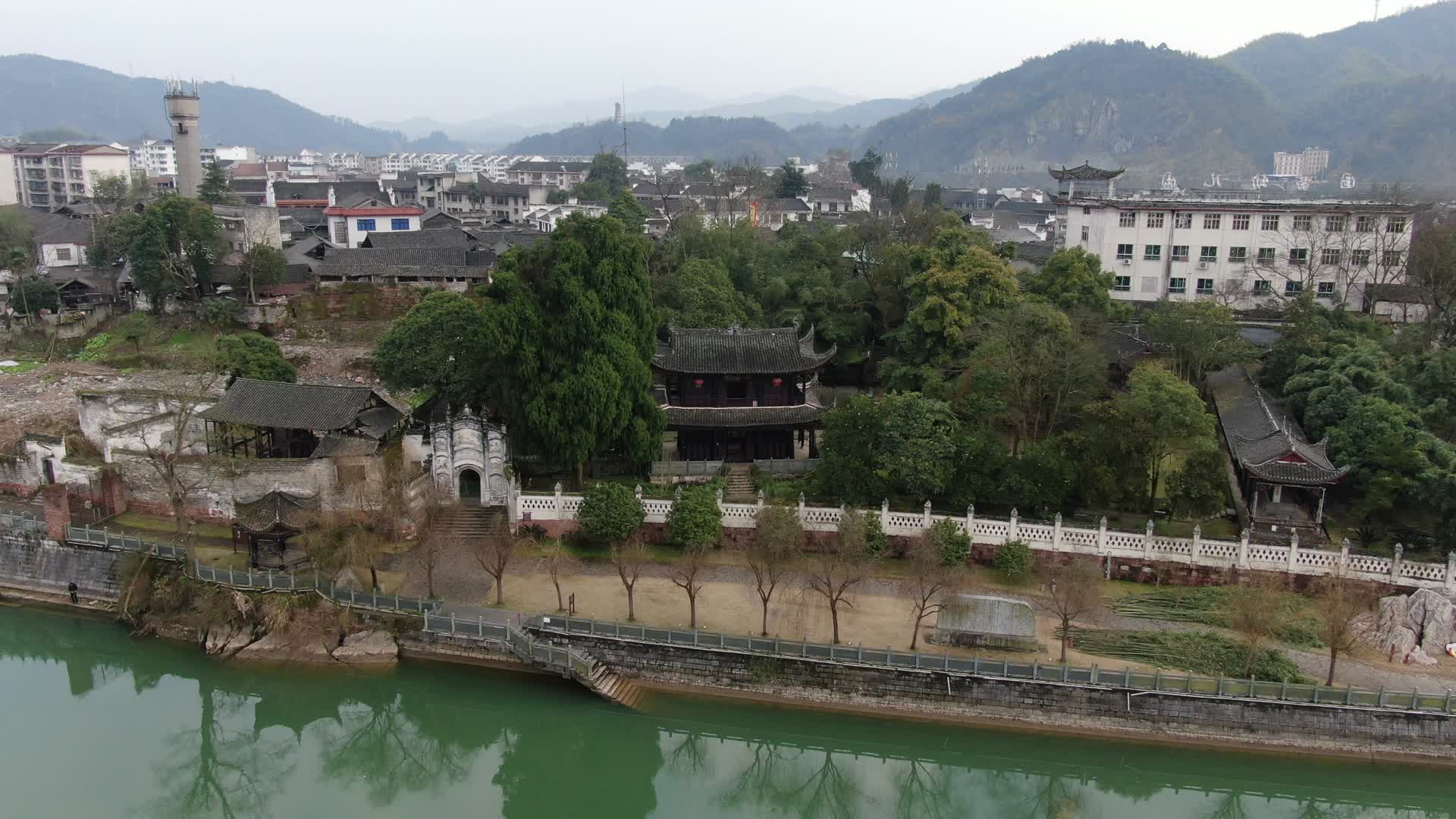 湖南黔阳古城4A景区航拍视频的预览图