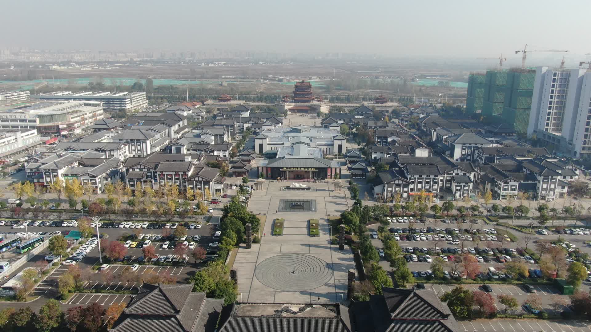 江苏徐州淮海文化园航拍视频的预览图