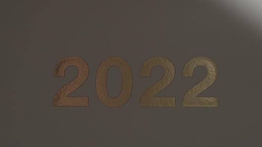 简约白色日历光影2022视频的预览图