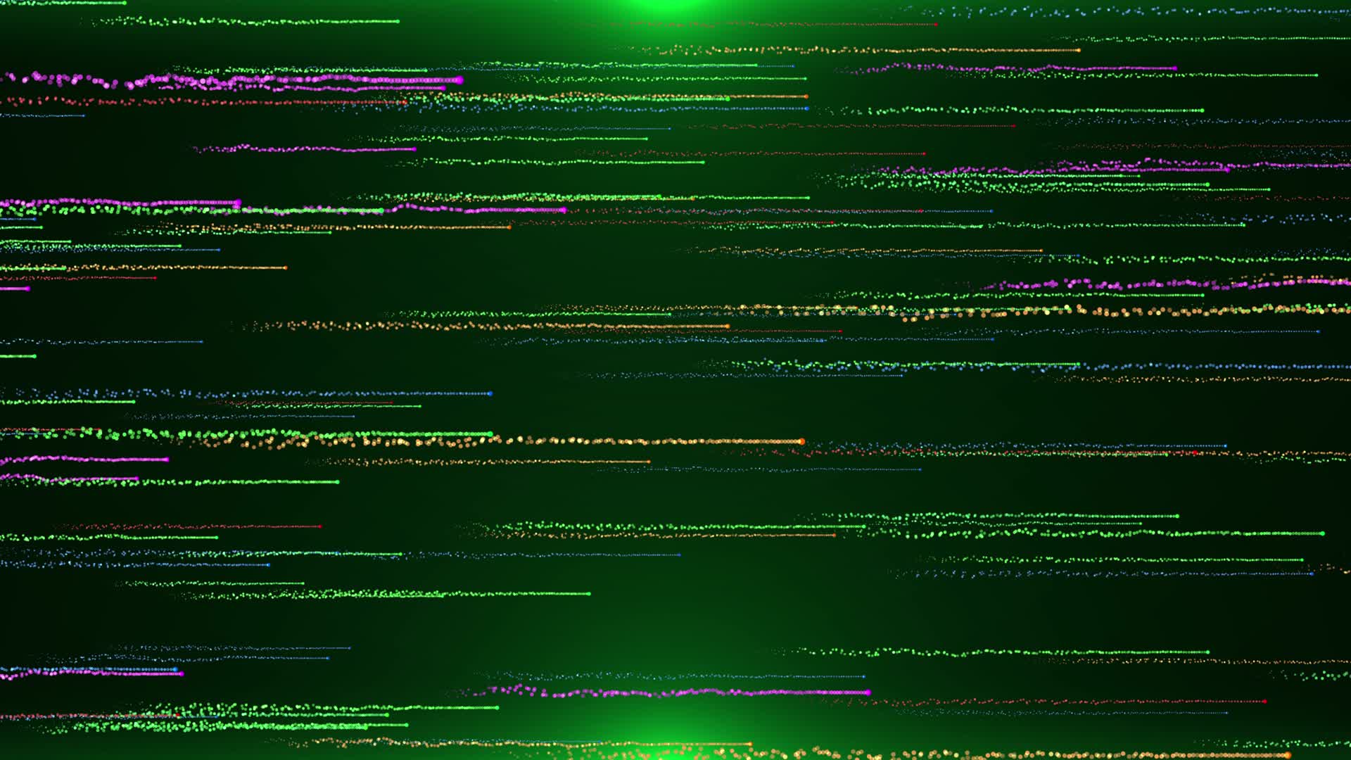 4K绿色粒子横向穿梭循环视频2视频的预览图