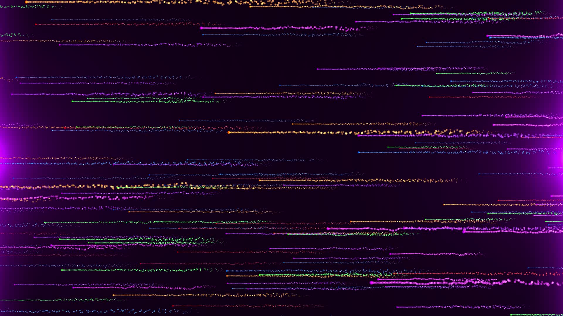 4K粉紫色粒子横向穿梭循环视频1视频的预览图