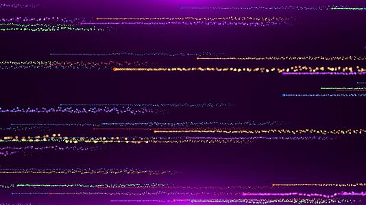 宽屏粉紫色粒子横向穿梭循环视频2视频的预览图