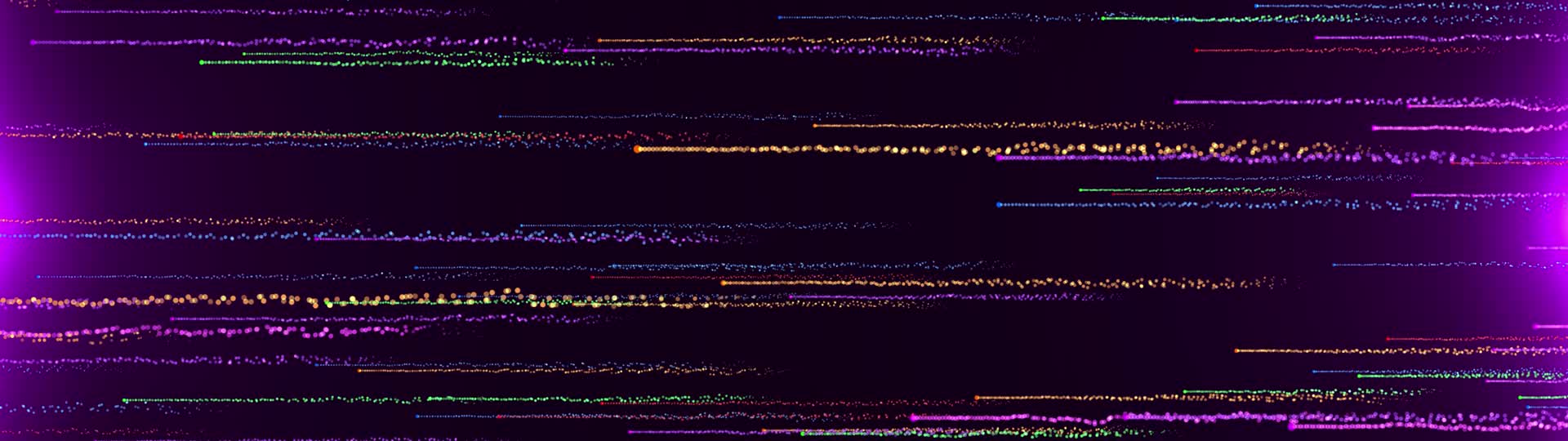 宽屏粉紫色粒子横向穿梭循环视频1视频的预览图