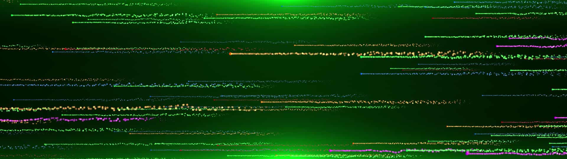 宽屏绿色粒子横向穿梭循环视频2视频的预览图